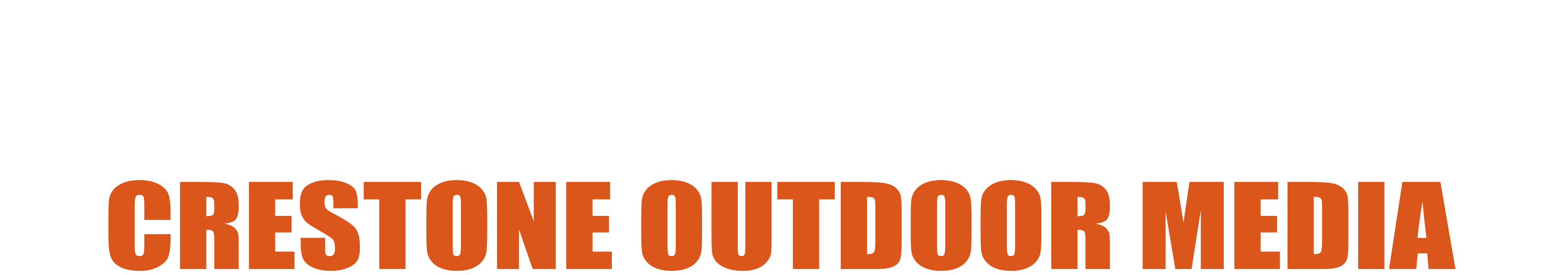 Crestone Outdoor Media LLC Logo White